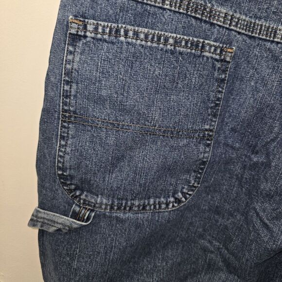Vtg Wrangler Men's 100% Cotton Carpenter Work Denim Blue Jeans Size 42x30 (C27) - Picture 8 of 9